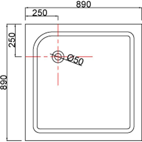 Душевая кабина Loranto CS-6491F(CS-8072) 90х90 см, хром/матовое - фото 3