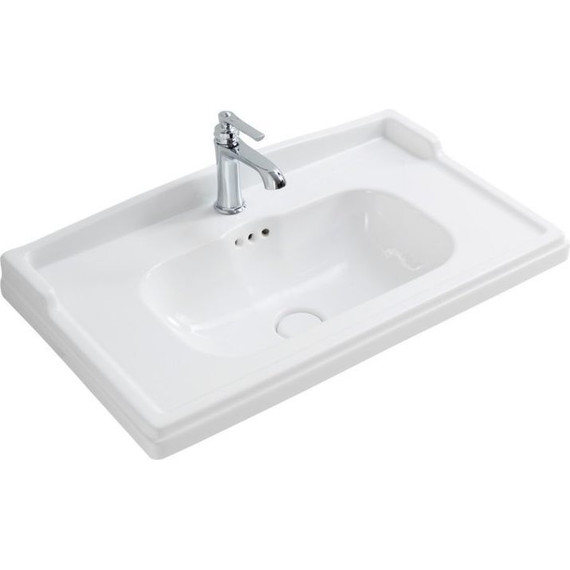 Тумба подвесная с раковиной Cezares GIUBILEO-800-2A-SC-BL 80 см, Bianco Lucido - фото 7