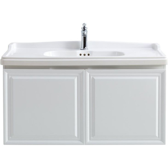 Тумба подвесная с раковиной Cezares GIUBILEO-800-2A-SC-BL 80 см, Bianco Lucido - фото 