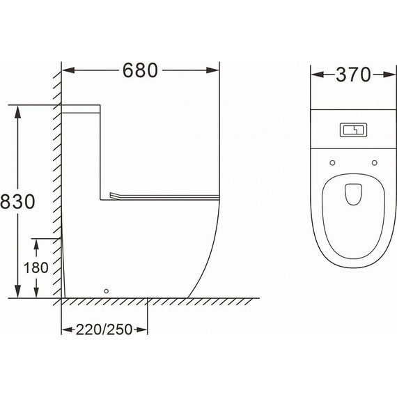 Унитаз-моноблок безободковый Azario Morano AZ-1001 с крышкой микролифт, Цвет производителя: белый - фото, картинка 3 Унитаз-моноблок безободковый Azario Morano AZ-1001 с крышкой микролифт, Цвет производителя: белый - фото 3