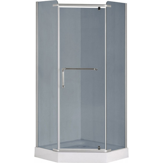 Душевое ограждение Loranto 90x90 см CS-816S B 90 (GRAY) сатин/серое - фото 2