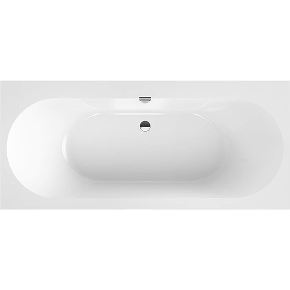 Ванна квариловая Villeroy&Boch Oberon 2.0 170x75 см UBQ170OBR2DV-01 с ножками и сифоном - фото 