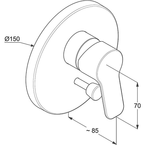 Смеситель для ванны Kludi Pure&Easy 374190565 - фото 2