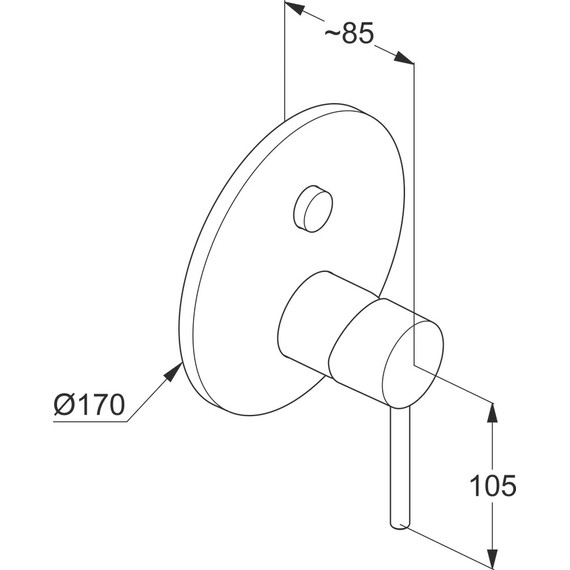 Смеситель для ванны Kludi Bozz 386593976, черный матовый - фото 2