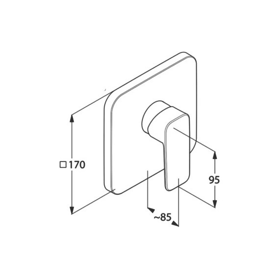 Смеситель для душа Kludi Pure&Style 406553975, черный матовый - фото 3