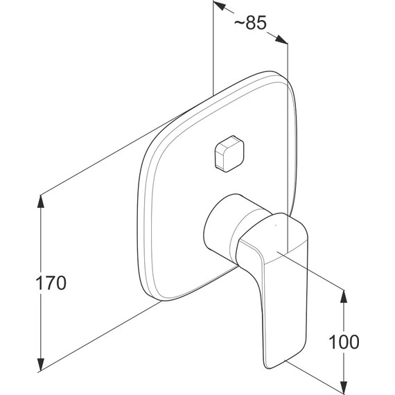Смеситель для ванны Kludi Ameo 416590575 - фото 2