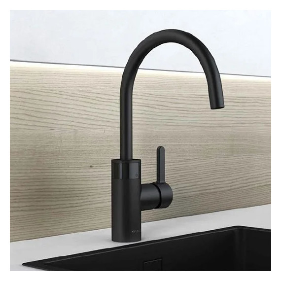 Смеситель для кухни сенсорный Kludi E-GO 422106675, черный матовый - фото 2