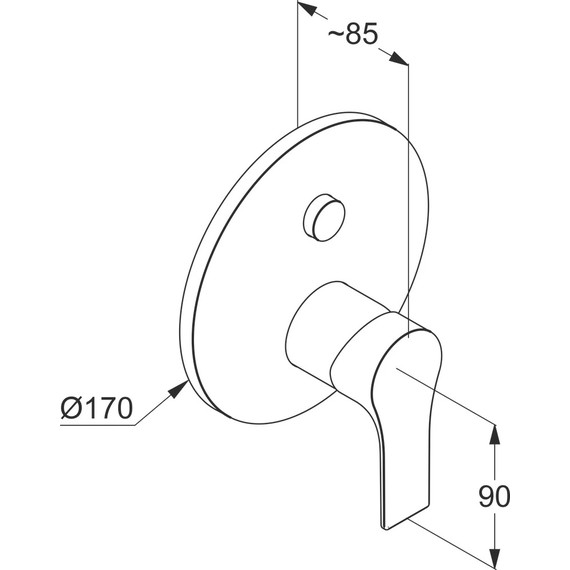 Смеситель для ванны Kludi Zenta SL 486590565 - фото 2