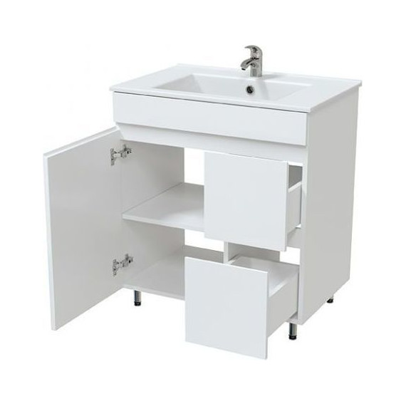 Тумба напольная с раковиной Mirsant Next 70 см, белый - фото, картинка 4 Тумба напольная с раковиной Mirsant Next 70 см, белый - фото 4