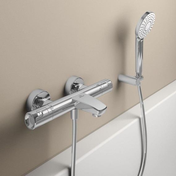 Смеситель для ванны с термостатом Ideal Standard Ceratherm T50 A7223AA - фото, картинка 3 Смеситель для ванны с термостатом Ideal Standard Ceratherm T50 A7223AA - фото 3