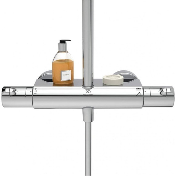 Душевая стойка с термостатом Ideal Standard Ceratherm T50 A7230AA - фото, картинка 2 Душевая стойка с термостатом Ideal Standard Ceratherm T50 A7230AA - фото 2