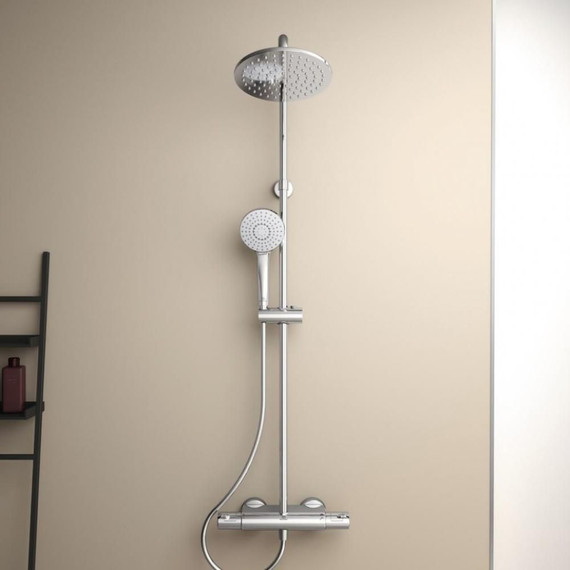 Душевая стойка с термостатом Ideal Standard Ceratherm T50 A7230AA - фото, картинка 3 Душевая стойка с термостатом Ideal Standard Ceratherm T50 A7230AA - фото 3