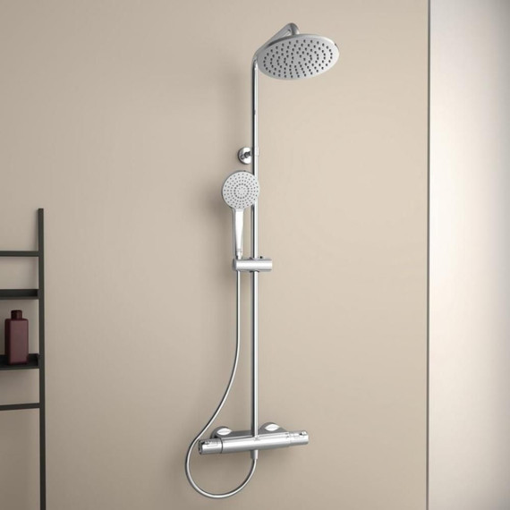 Душевая стойка с термостатом Ideal Standard Ceratherm T50 A7230AA - фото, картинка 4 Душевая стойка с термостатом Ideal Standard Ceratherm T50 A7230AA - фото 4