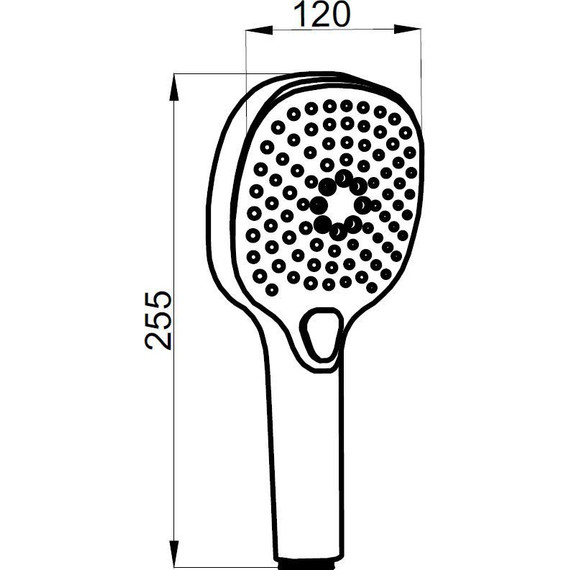 Ручной душ Azario Nevo AZ-157830124, черный - фото 2