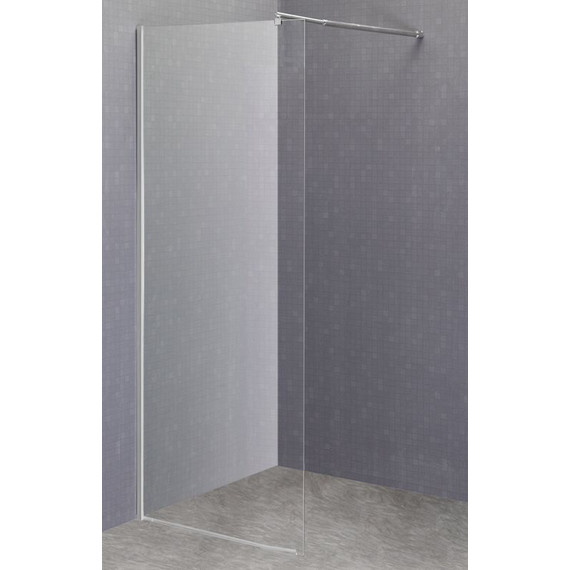 Душевая перегородка Loranto Walk-in 110 см CS-L1020 (стекло 8 мм), хром/прозрачное - фото 2