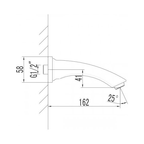 Излив для ванны Lemark LM3781BL, черный - фото 2