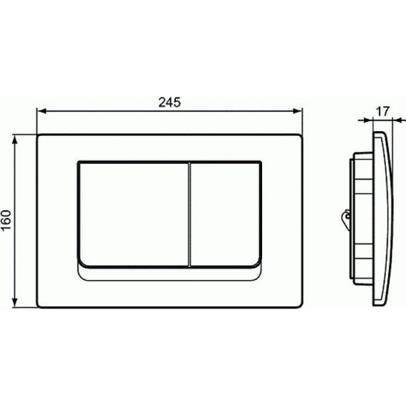 Кнопка смыва Ideal Standard Solea R0108AA - фото, картинка 3 Кнопка смыва Ideal Standard Solea R0108AA - фото 3