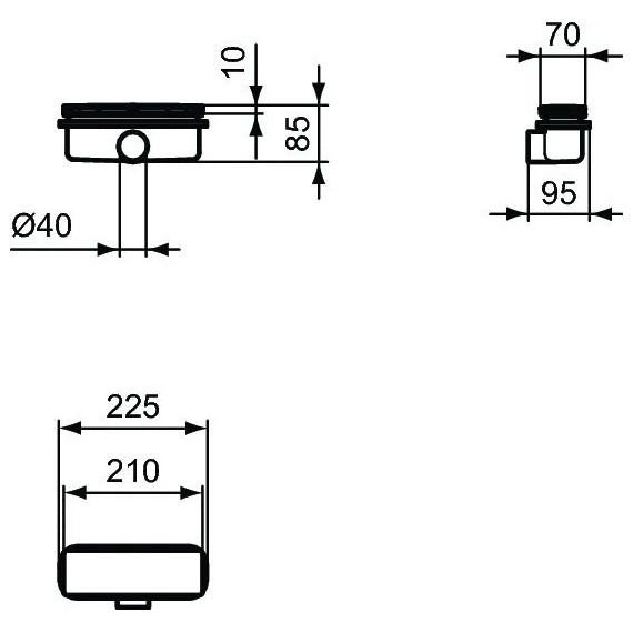 Сифон для душевого поддона Ideal Standard UltraFlat New T4493AA - фото 9
