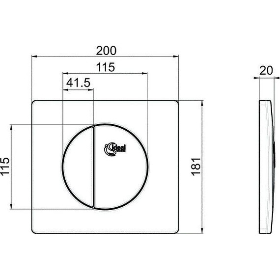 Кнопка смыва Ideal Standard W3091AA - фото 2