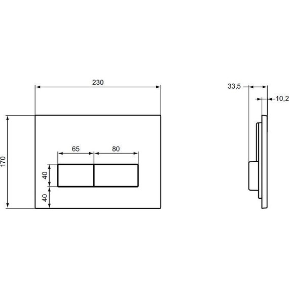 Кнопка смыва Ideal Standard W3708AA - фото, картинка 2 Кнопка смыва Ideal Standard W3708AA - фото 2