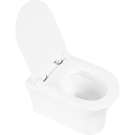 Инсталляция с подвесным унитазом комплект: Grohe Rapid SL 38772001 с подвесным безободковым унитазом Belbagno Ancona BB1224CHR-SM сиденье микролифт, крепление, кнопка смыва хром - фото 9