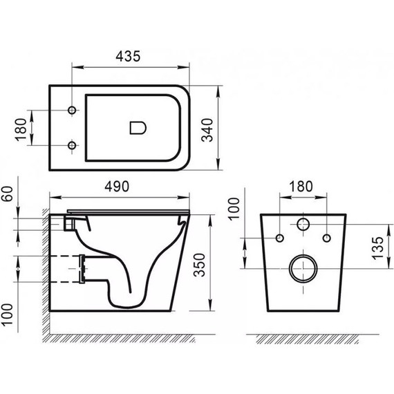Инсталляция с подвесным унитазом комплект: Grohe Rapid SL 38772001 с подвесным безободковым унитазом Belbagno Ardente-R BB520CHR сиденье микролифт, крепление, кнопка смыва хром - фото 11