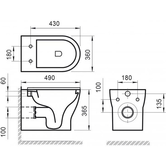 Инсталляция с подвесным унитазом комплект: Grohe Rapid SL 38772001 с подвесным безободковым унитазом Belbagno Lucie BB063CHR сиденье микролифт, крепление, кнопка смыва хром - фото 10