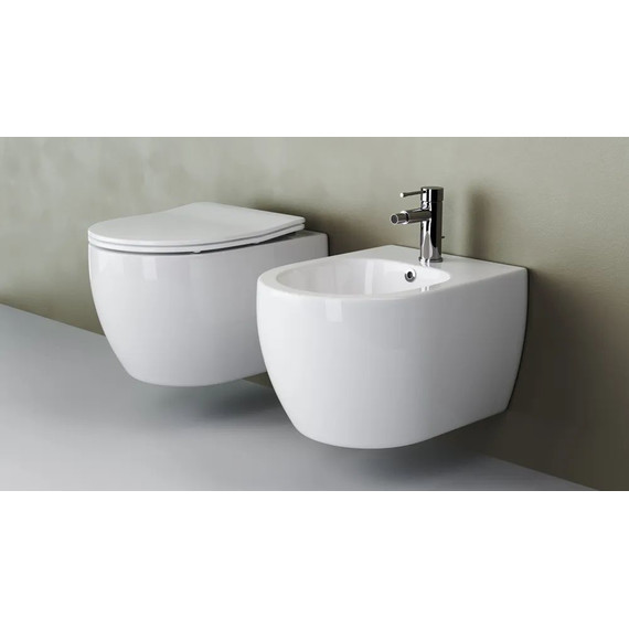 Инсталляция с подвесным унитазом Ceramicanova Play Rimless CN3001_1001W_1000 - фото 10