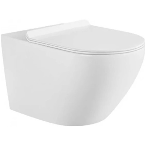 Инсталляция с подвесным унитазом комплект: Grohe Rapid SL 38772001 с подвесным унитазом Aquanet Rimless Cetus W Short LX-1900 сиденье микролифт, крепление, кнопка смыва хром - фото 2