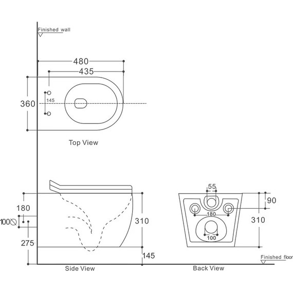 Инсталляция с подвесным унитазом комплект: Grohe Rapid SL 38772001 с подвесным унитазом Aquanet Rimless Cetus W Short LX-1900 сиденье микролифт, крепление, кнопка смыва хром - фото 9