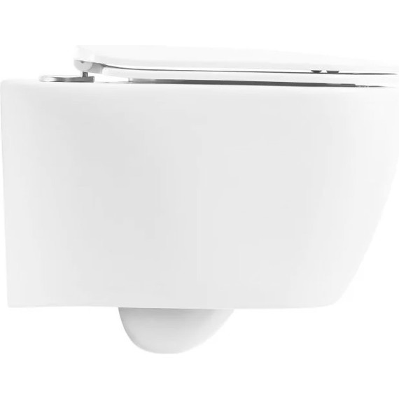 Инсталляция с подвесным унитазом комплект: Grohe Rapid SL 38772001 с подвесным безободковым унитазом Belbagno Genova BB1102CH сиденье микролифт, крепление, кнопка смыва хром - фото 3