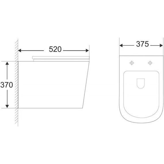 Инсталляция с подвесным унитазом комплект: Grohe Rapid SL 38772001 с подвесным безободковым унитазом Belbagno Genova BB1102CH сиденье микролифт, крепление, кнопка смыва хром - фото 14