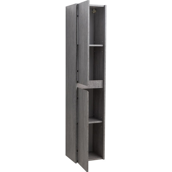 Пенал подвесной BelBagno KRAFT-1600-2A-SC-CG-L 33 см, Cemento Grigio - фото 4