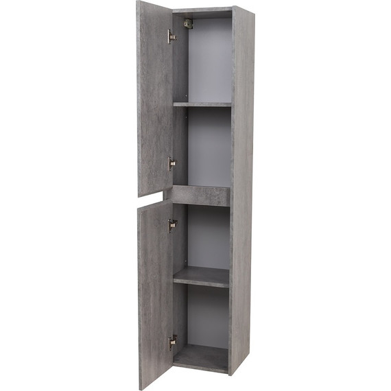 Пенал подвесной BelBagno KRAFT-1600-2A-SC-CG-L 33 см, Cemento Grigio - фото 3