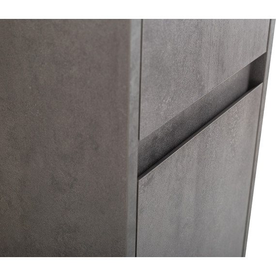 Пенал подвесной BelBagno KRAFT-1600-2A-SC-CG-L 33 см, Cemento Grigio - фото 5