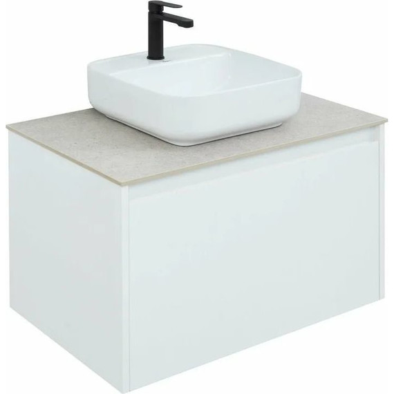 Тумба подвесная со столешницей Aquanet Nova Lite 75 см 242275 (1 ящик) белый, Цвет фасада: белый - фото 5