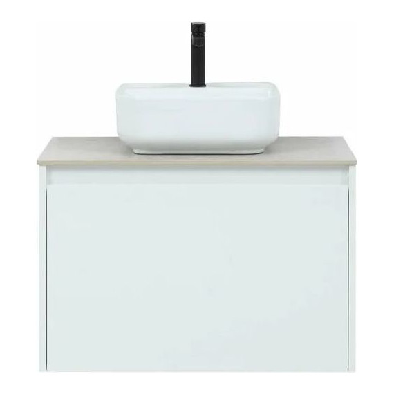 Тумба подвесная со столешницей Aquanet Nova Lite 75 см 242275 (1 ящик) белый, Цвет фасада: белый - фото 7