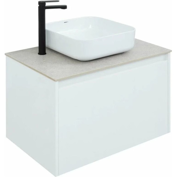 Тумба подвесная со столешницей Aquanet Nova Lite 75 см 242275 (1 ящик) белый, Цвет фасада: белый - фото 8