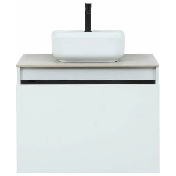 Тумба подвесная со столешницей Aquanet Nova Lite 75 см 242275 (1 ящик) белый, Цвет фасада: белый - фото 9