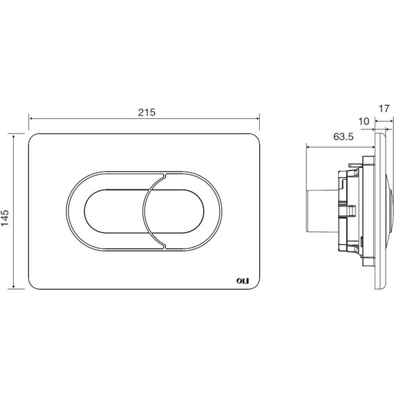 Инсталляция для унитаза Oli 80 300573pSA00 (кнопка смыва Salina, хром глянец) - фото 6