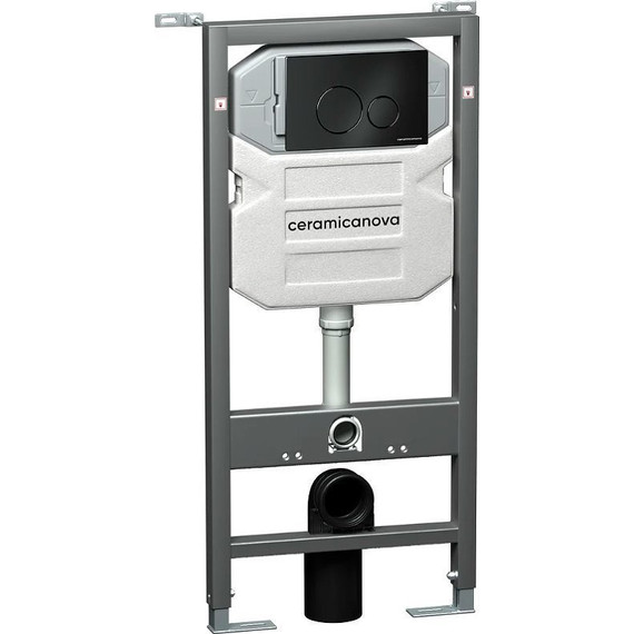 Инсталляция с подвесным унитазом Ceramicanova Forma Rimless CN3009_1001B_1000 - фото 12