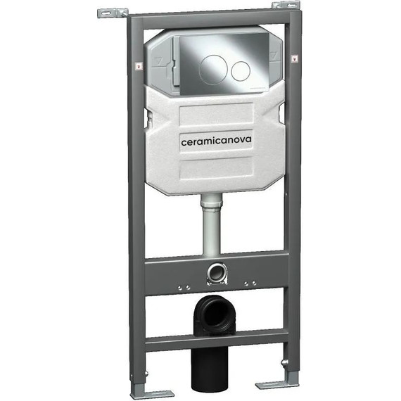 Инсталляция с подвесным унитазом Ceramicanova Forma Rimless CN3009_1001CH_1000 - фото 2