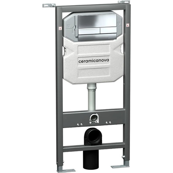 Инсталляция с подвесным унитазом Ceramicanova Forma Rimless CN3009_1002CH_1000 - фото 2