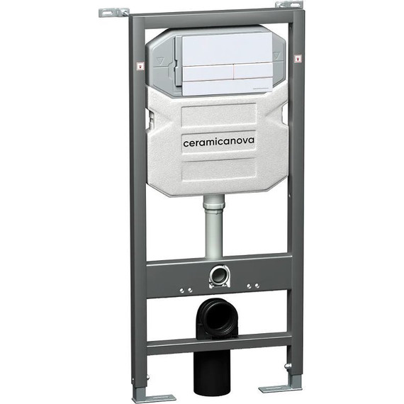 Инсталляция с подвесным унитазом Ceramicanova Forma Rimless CN3009_1002W_1000 - фото 5