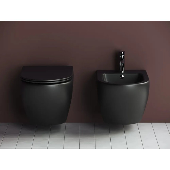 Инсталляция с подвесным унитазом Ceramicanova Metropol Rimless CN4002MB_1002B_1000 - фото 8