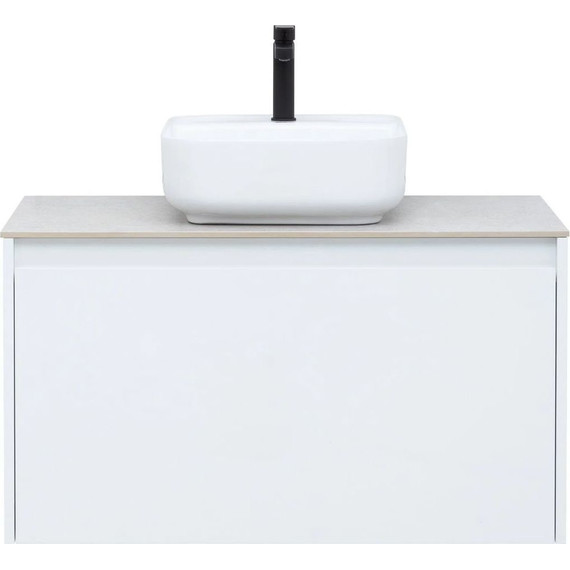 Тумба подвесная со столешницей Aquanet Nova Lite 90 см 242257 (1 ящик) белый, Цвет фасада: белый - фото 13