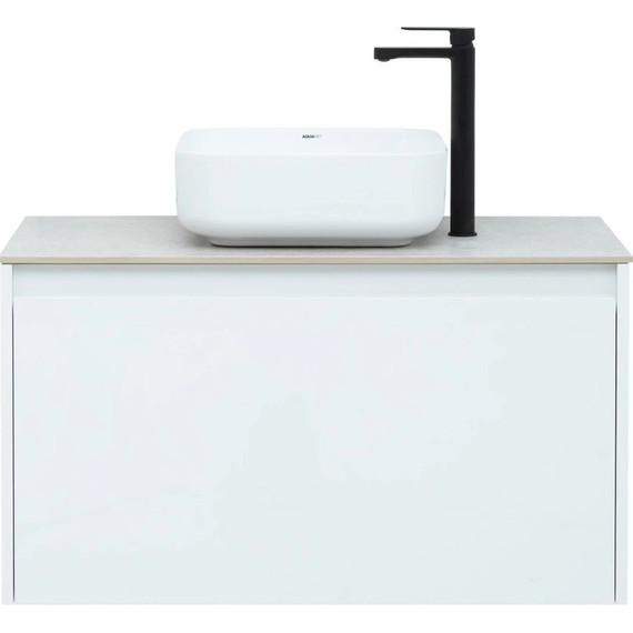 Тумба подвесная со столешницей Aquanet Nova Lite 90 см 242257 (1 ящик) белый, Цвет фасада: белый - фото 6