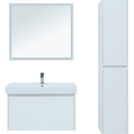 Зеркало Aquanet Nova Lite 90 см 242264, белый - фото 7