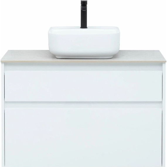 Тумба подвесная со столешницей Aquanet Nova Lite 90 см 242268 (2 ящика) белый, Цвет фасада: белый - фото, картинка 5 Тумба подвесная со столешницей Aquanet Nova Lite 90 см 242268 (2 ящика) белый, Цвет фасада: белый - фото 5