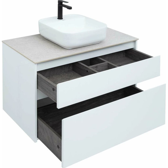 Тумба подвесная со столешницей Aquanet Nova Lite 90 см 242268 (2 ящика) белый, Цвет фасада: белый - фото, картинка 8 Тумба подвесная со столешницей Aquanet Nova Lite 90 см 242268 (2 ящика) белый, Цвет фасада: белый - фото 8